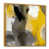 Toile avec cadre flottant or