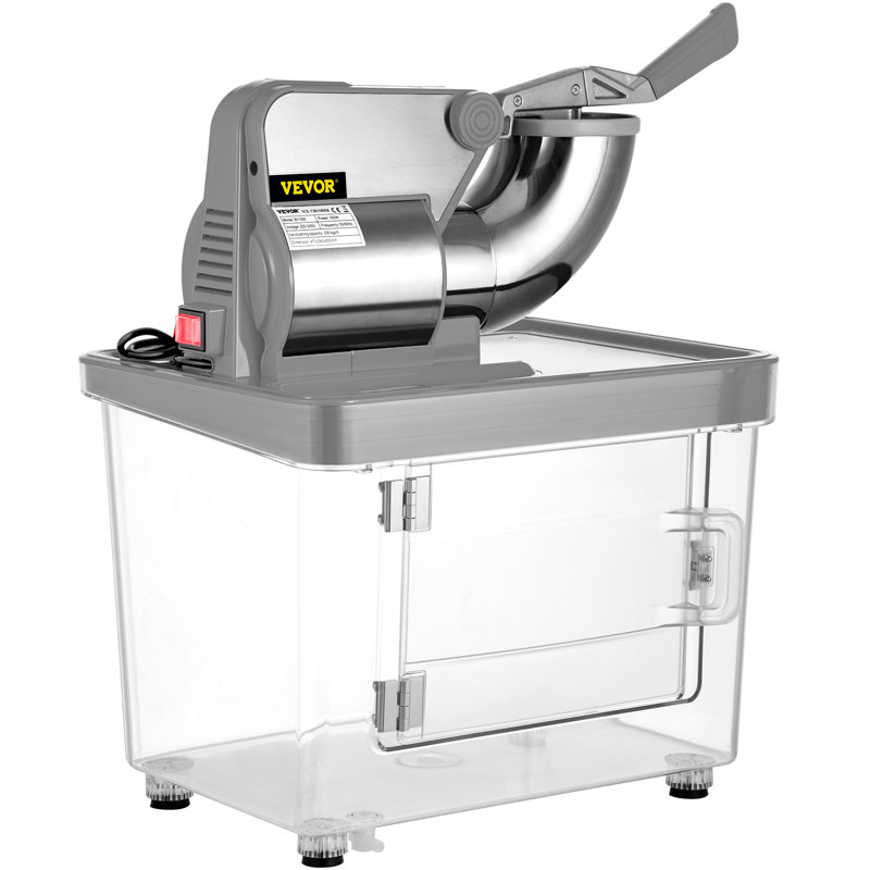 Commercial Stainless Steel Snow Cone Maker with Large Capacity