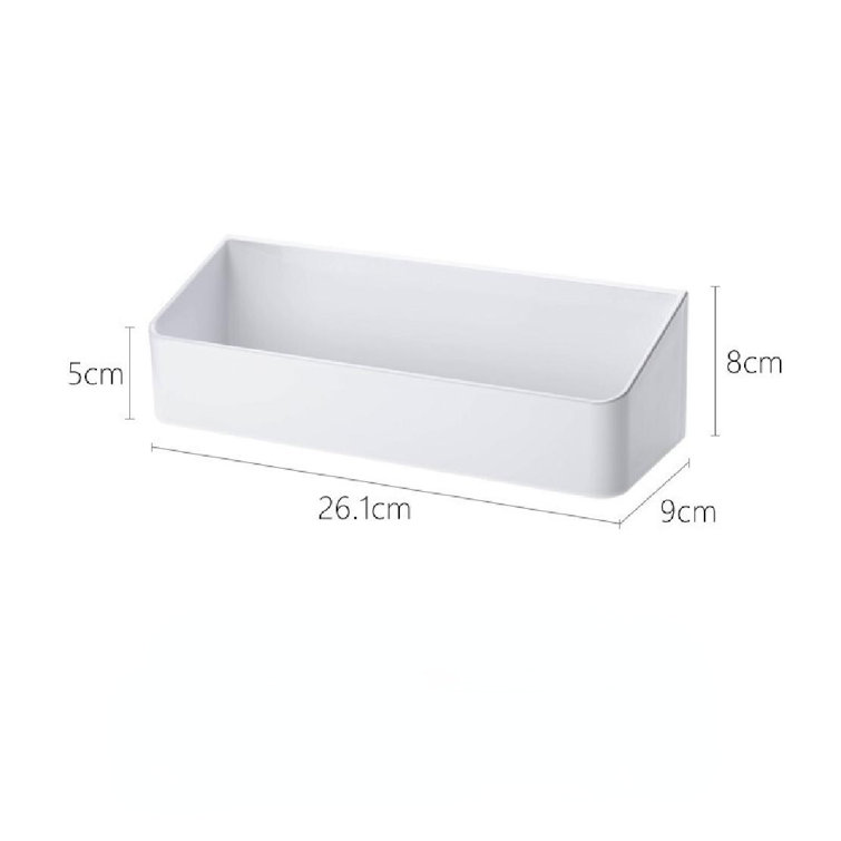 Joshuar Adhesive Mount Shower Shelf Rebrilliant Finish: White