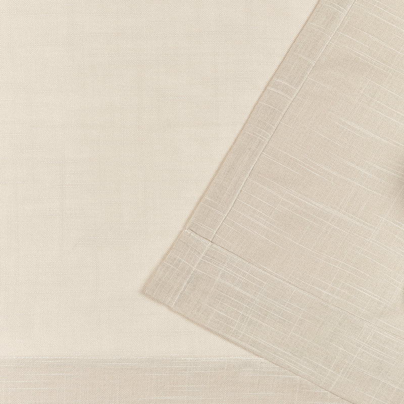 Nicole Miller New York Dunbar Light Filtering Rod Pocket Curtain Panels, 50" W x 84" L, Natural