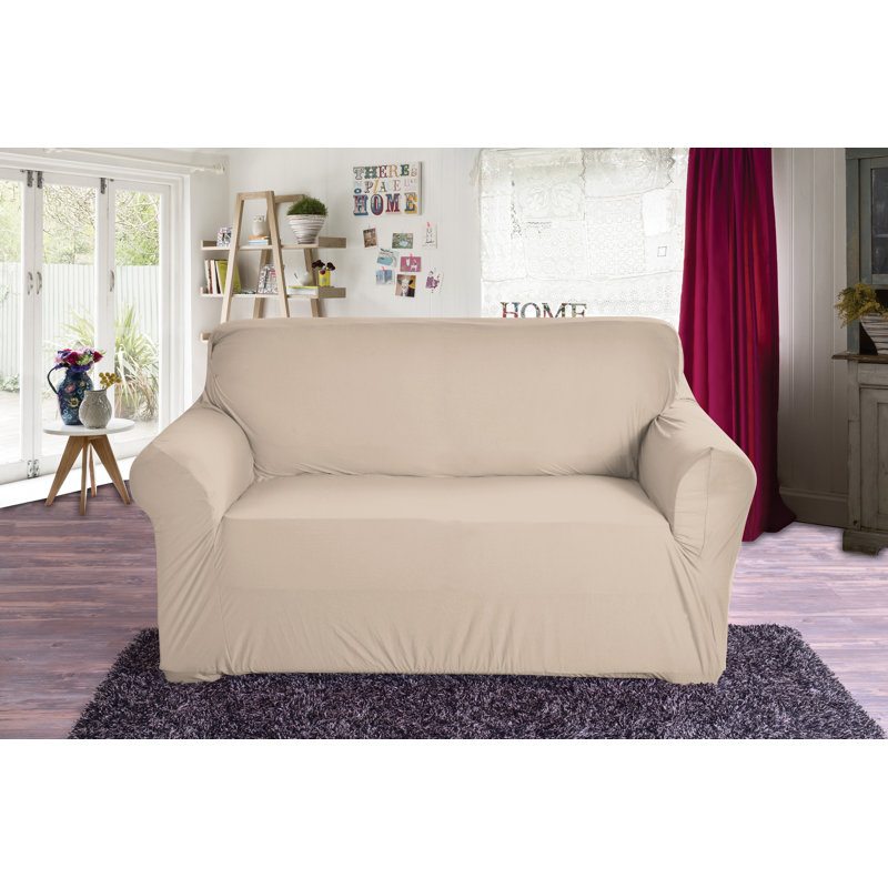 Housse pour causeuse à coussins carrés, Beige