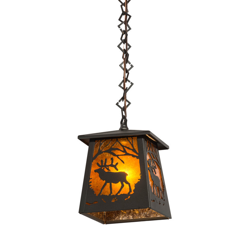 Luminaire suspendu géométrique 1 lumières lanterne Fabre