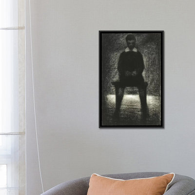 «Maurice Appert (Garconnet Assis) 1884» par Georges Seurat, reproduction d'art sur toile