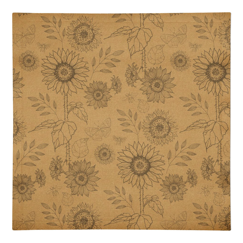 Serviette de tournesol 7473-BE, Or