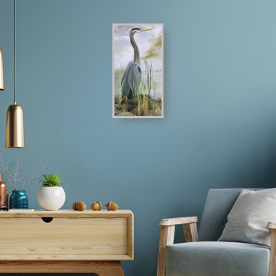 Blue Heron by Studio Arts Canvas Art Print
