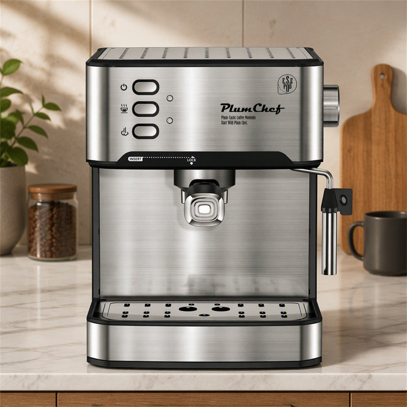 Machine à espresso avec mousseur à lait et compatibilité avec les dosettes ESE