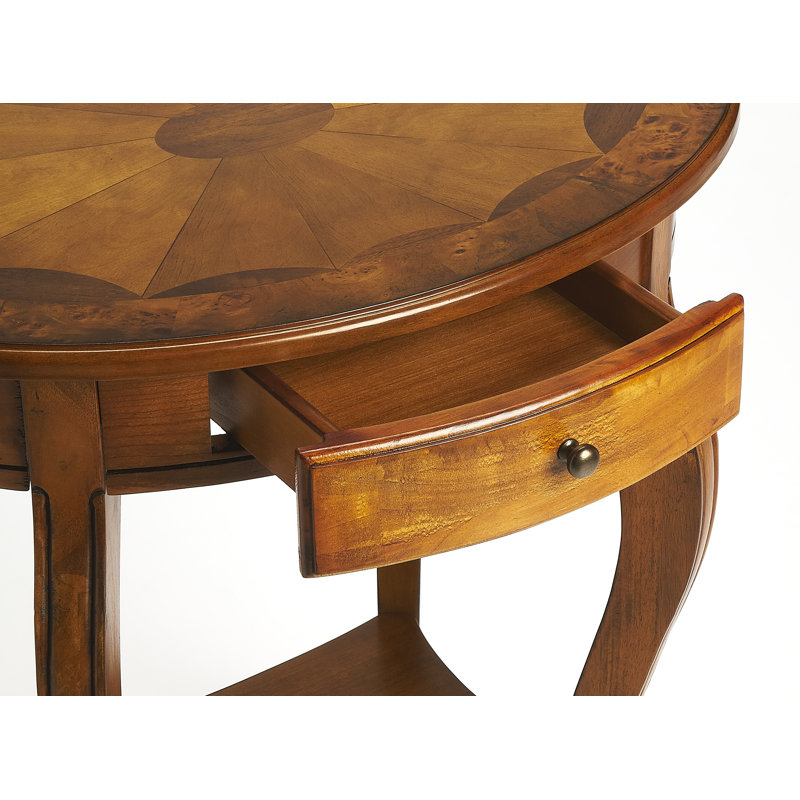 Table de bout avec rangement Arispe, Olive Ash Burl