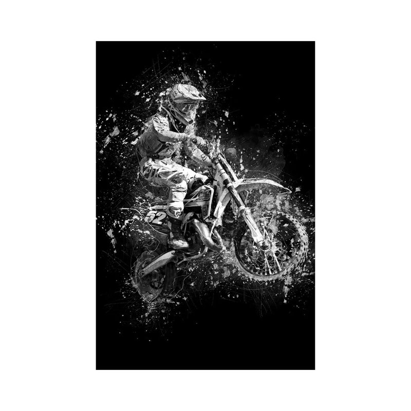 Dirt Bike Jump by Cornel Vlad - Wrapped Canvas Gallery-Wrapped Canvas Giclée, 66.04 cm H x 45.72 cm W