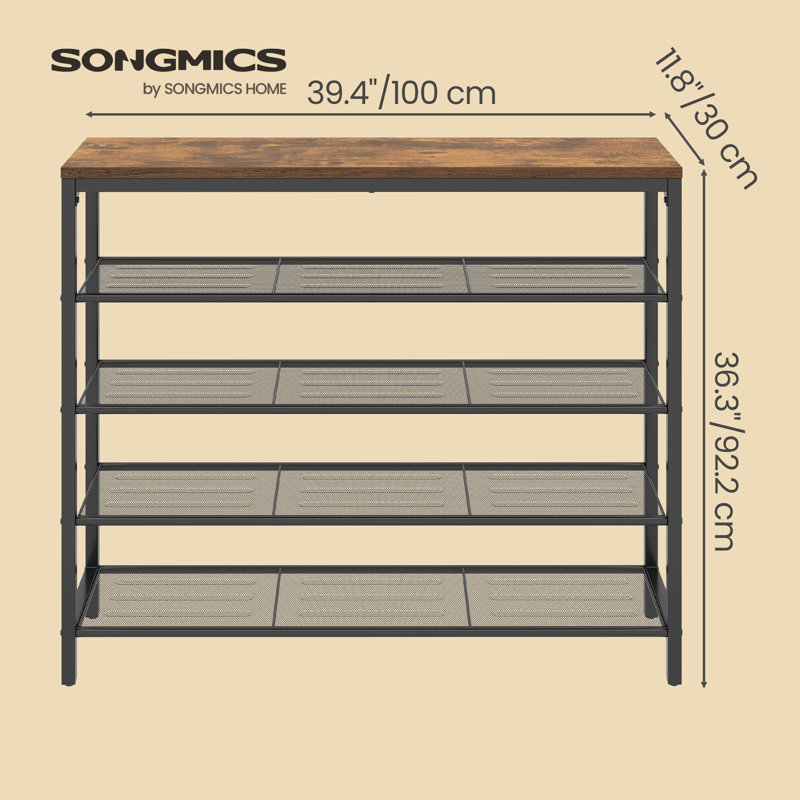 Shoe Rack, 92.2cm H x 100cm W x 30cm D