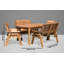 Faulk 6 - Person Wood Patio Dining Set with Rectangular Table , Cushions Included-690575200