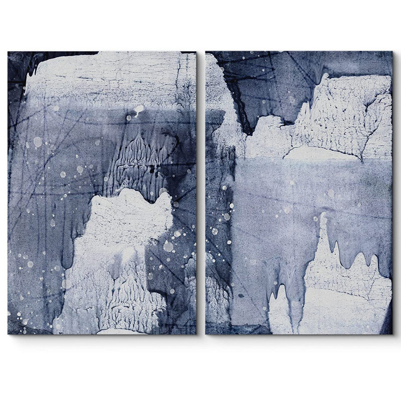 «Abstract Abstract Paint Effect», reproduction d'art sur toile, H 16 po x l 24 po x P 2 po, Toile tendue