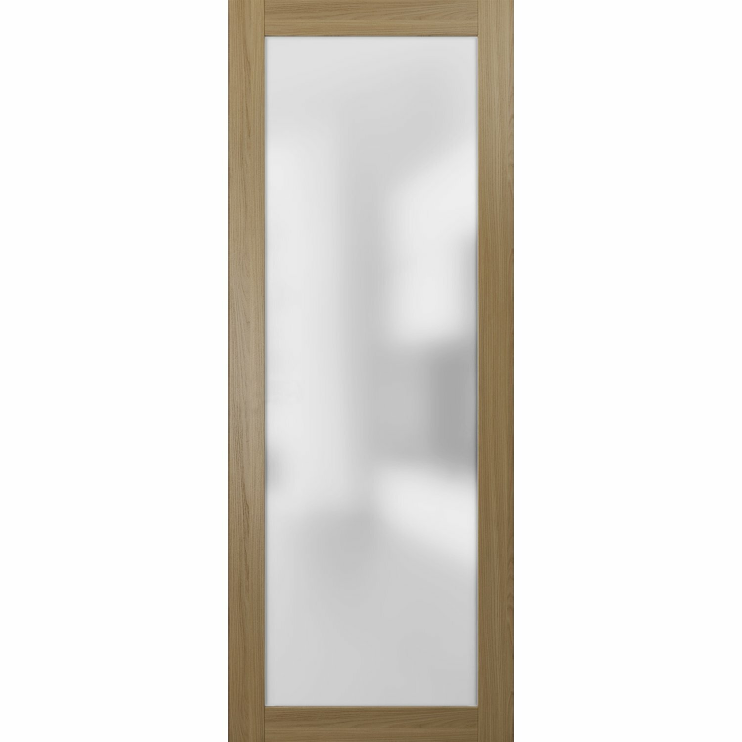 Paneled Glass Avon Standard Door Belldinni Hinge: Left, Finish: Ash, Size: 31.75 x 83.23