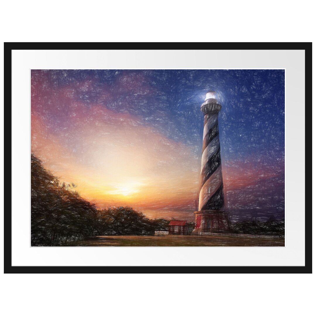 Gerahmtes Poster Cape hatteras Leuchtturm