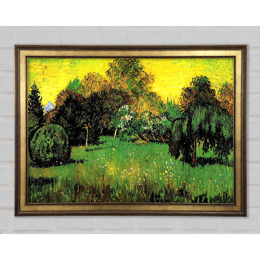 Van Gogh Der Garten der Dichter - Einzelner Bilderrahmen Kunstdrucke