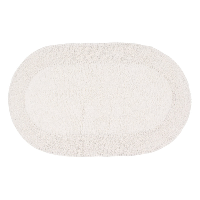 Yinka Bath Rug, Ivory, 24" W x 40" L