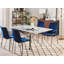 Ayres Glass Top Metal Base Dining Table