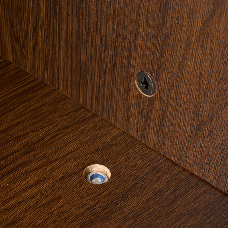 Square Floor Mirror, Walnut
