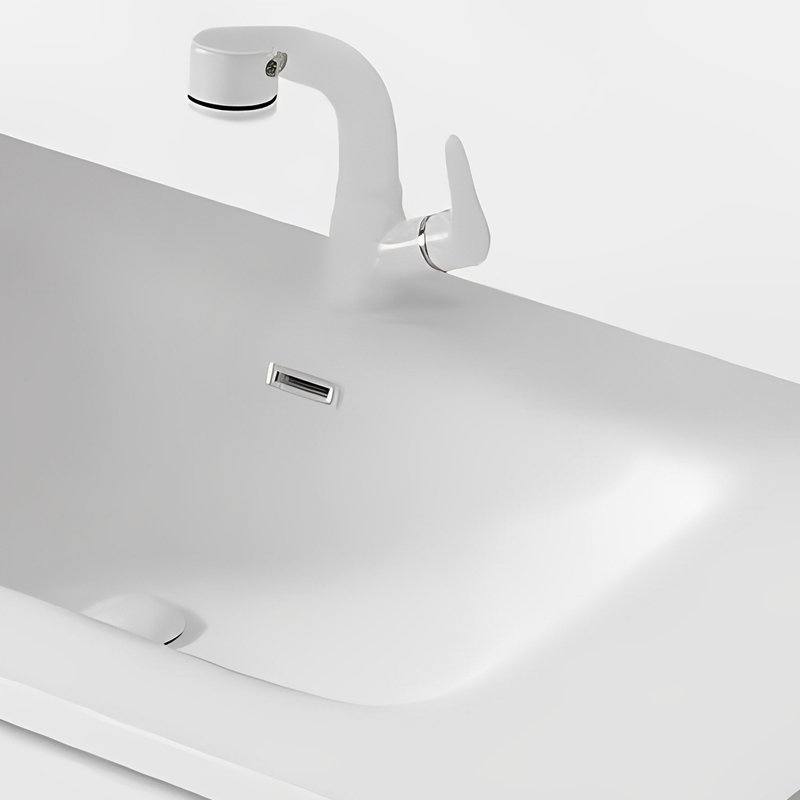 Armoire de salle de bain simple et moderne, H 19,68 po x l 55,11 po x P 19,68 po, Blanc