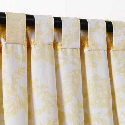 Emma Cotton Blend Sheer Curtain Single Panel