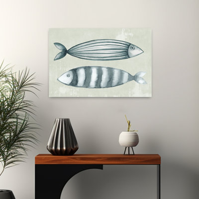 Stick Fish I, poisson élégant, art côtier