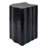 2-In-1 Irregular MGO Patio End Table, Split Design, Small Space Friendly, Indoor Outdoor Use, Black Color-477561017