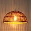 Ensemble de luminaire suspendu en rotin à 1 lumière Amaranthe