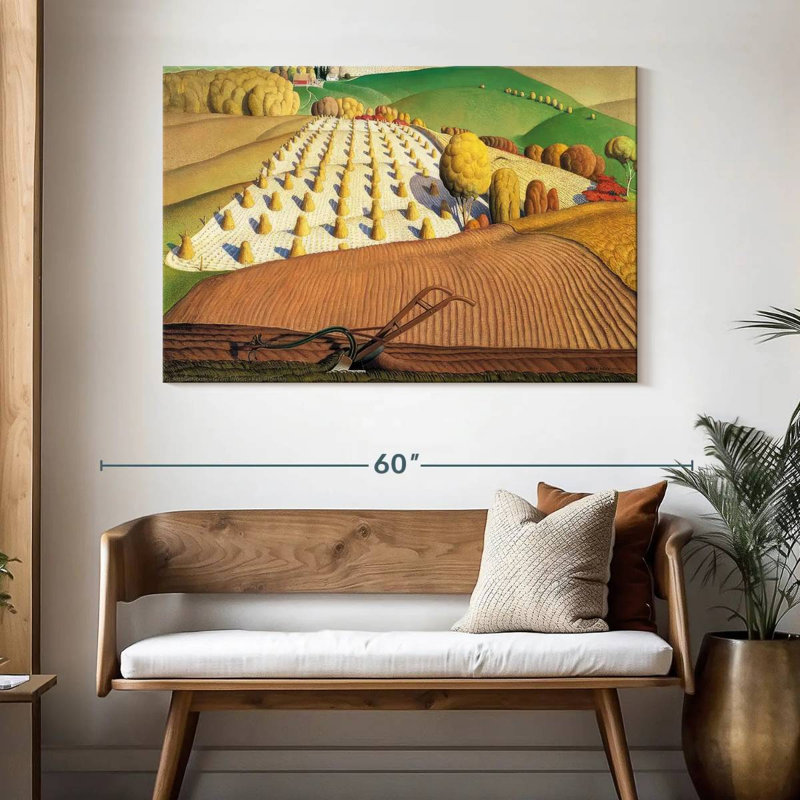 Alvord - Labour d'automne, H 32 po x l 48 po