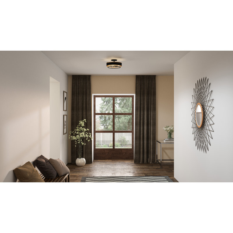 Fabric Semi Flush Mount