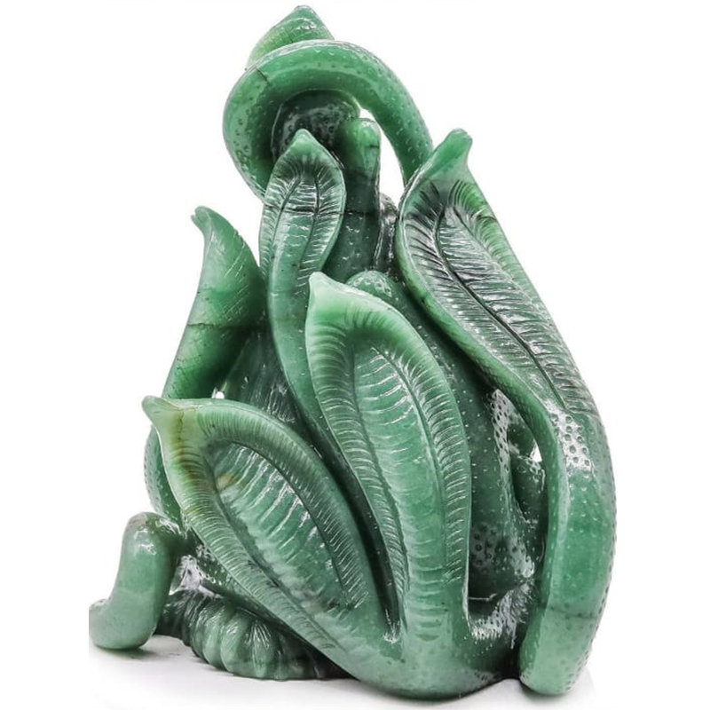 Lord Shiva Head en jade Aventurine