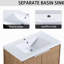 Meuble-lavabo avec lavabo en résine et armoire latérale-1067149185