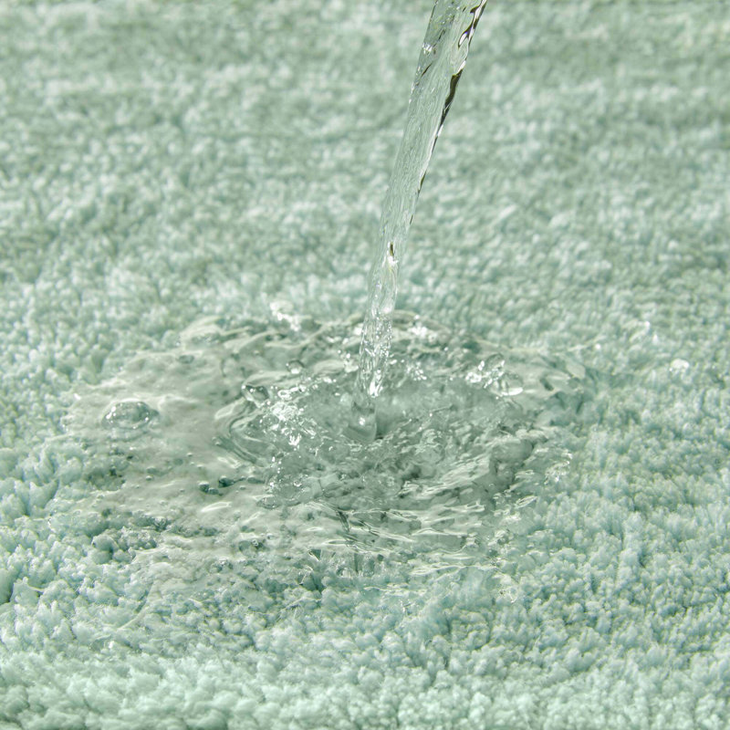Tapis pour salle de bain réversible 100% coton 24 GSM 36 "bleu, L 36 po x l 24 po, Vert