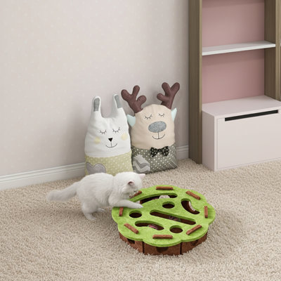 Cat Puzzle Feeder, Kitten Educational Felt Box, Cat Educational Toy Box