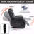 Dual Motor With Infinite Position Function Electric Medium Size Leatheraire Gray With Power Lift Function Recliner Chair With 8-Point Vibration With Massage Function And Lumbar With Heating Functioning-960767736