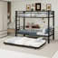 Single (3') Bunk Bed Bed Frame with Built-in Ladder Included-1560195222