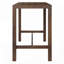 Ensemble de bar rustique 5 pièces avec chaises ergonomiques et plateau en lattes de bois massif pour l'extérieur-1771686199