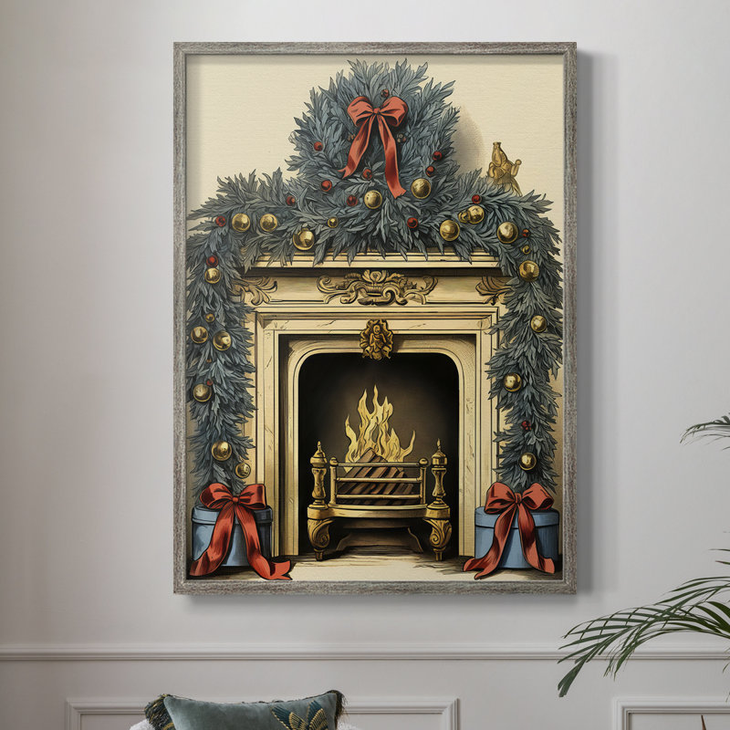 «Christmas Holiday Art CDLI», reproduction d'art encadrée, H 11 po x l 9 po