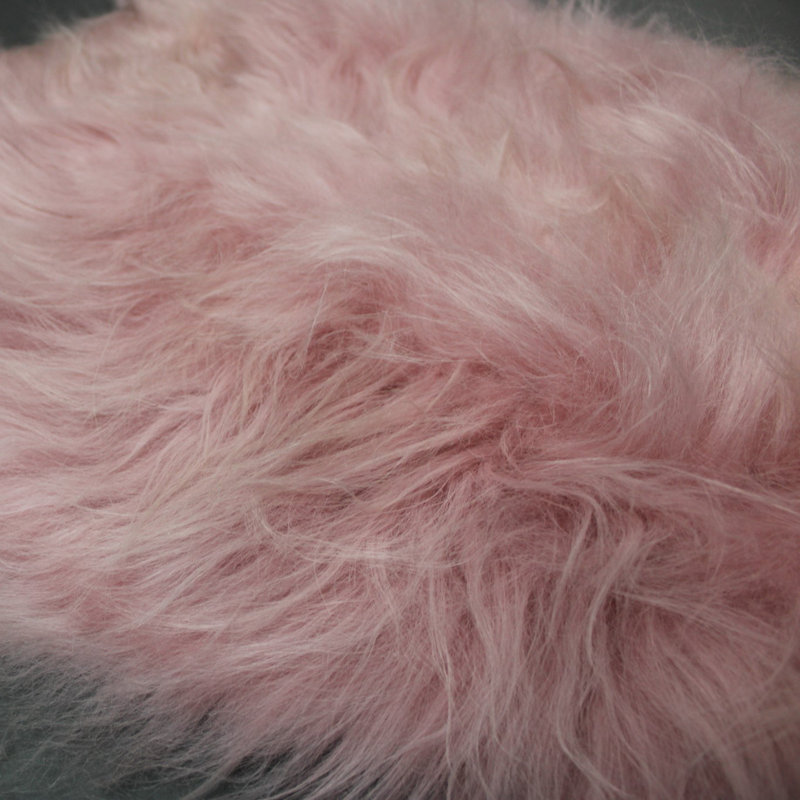 Abrahamson Solid Colour Sheepskin 65cm X 95cm Area Rug