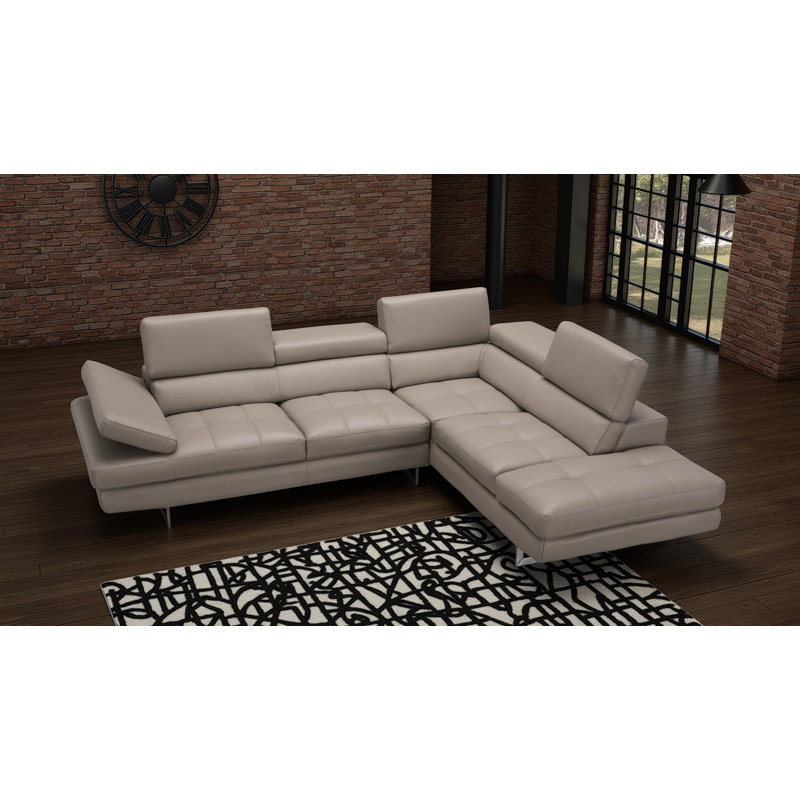 Canapé modulaire 2 pièces Antalya, Cuir véritable arachide