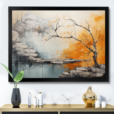 Minimalisme arbre Ephemeral Power III sur impression sur toile