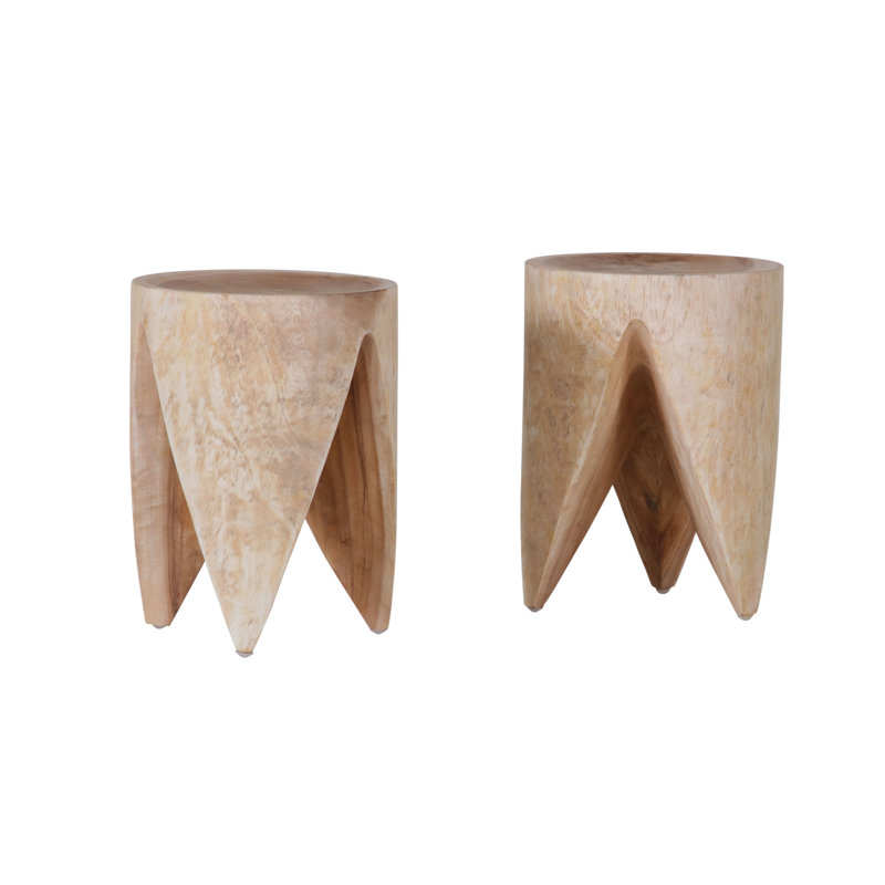 Kalena Solid Wood Accent Stool