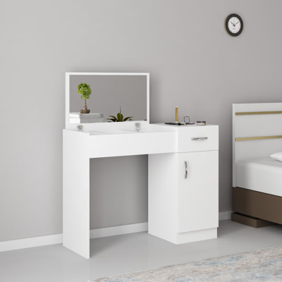 Coiffeuse avec miroir Hinderliter