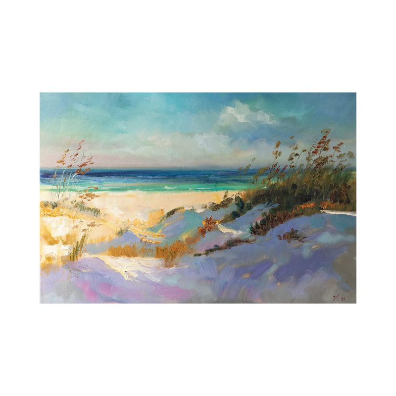 Seascape In North Sea by Katharina Valeeva - Wrapped Canvas Painting, 66.04 cm H x 45.72 cm W x 3.175 cm D
