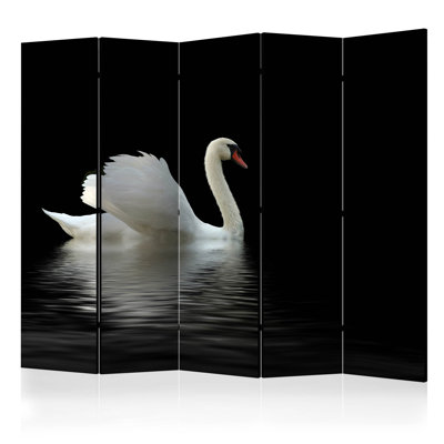 Chrissy 225cm W x 172cm H 5 - Panel Solid Wood Folding Room Divider