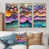 Toile naturelle avec cadre flottant
