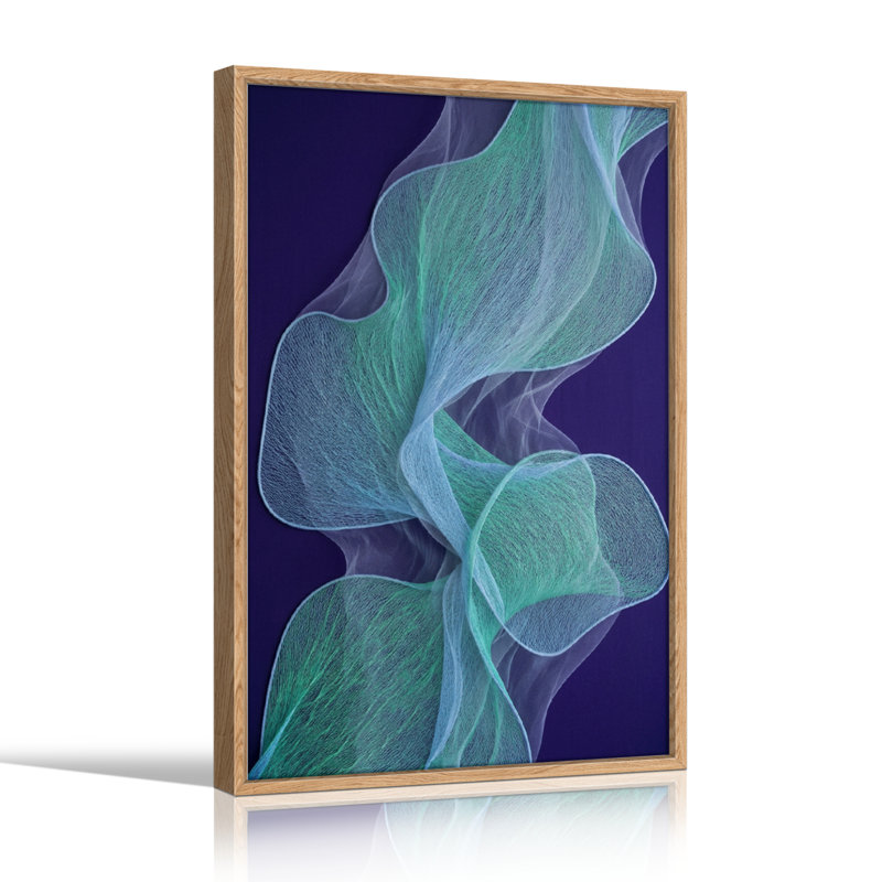 «Flowing Waves», reproduction d'art sur toile, ensemble de 1, H 48 po x l 36 po, Naturel