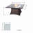 4 - Person Wicker Patio Dining Set with Square Table , Cushions Included