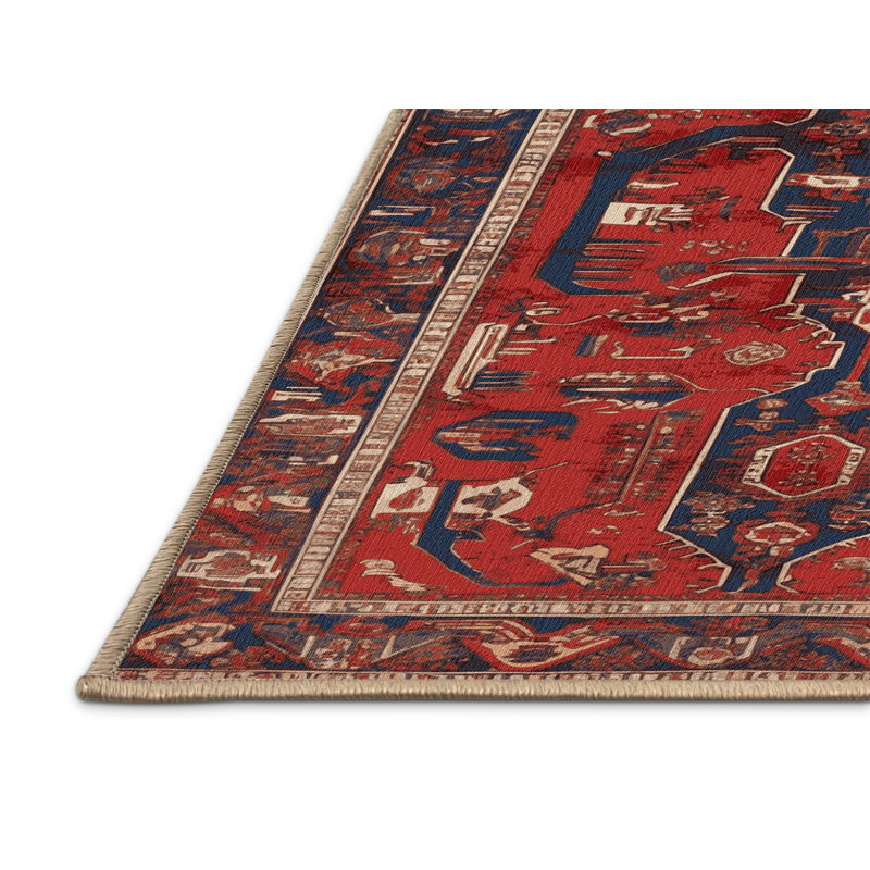 Tapis brun lavable à la machine, Rectangle 4 pi x 6 pi