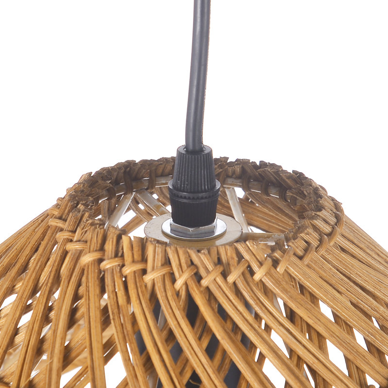 Luminaire suspendu en rotin pour îlot de cuisine, H 78 po x l 23,62 po x P 23,62 po