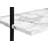 Cara72 Inch Etagere Bookcase, 5 Tier Ladder Display Shelves, White Marble-look-2078362291