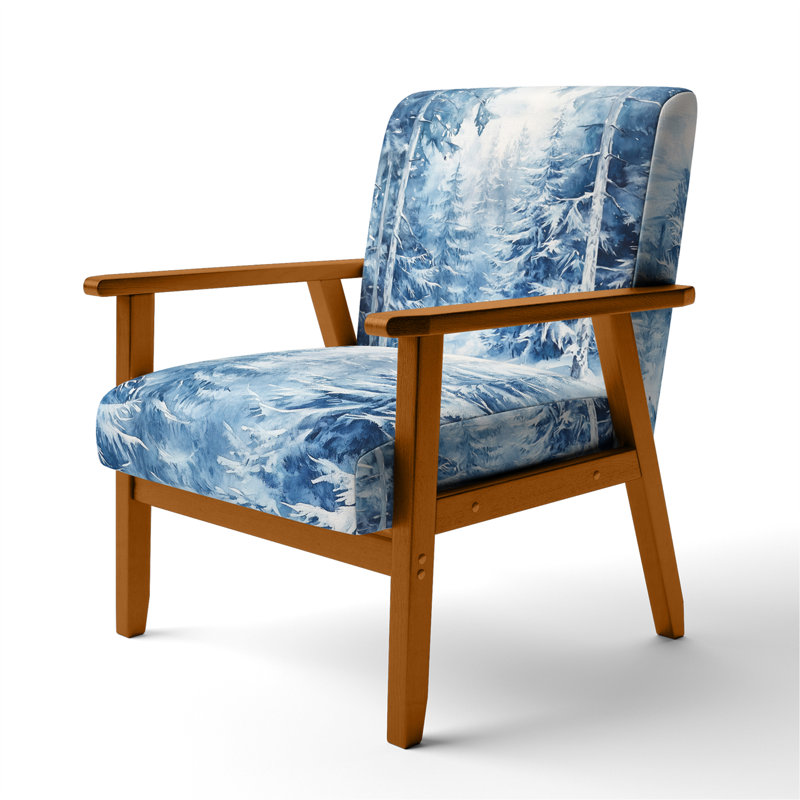 Chaise rembourrée Forest, Brown Square Arms